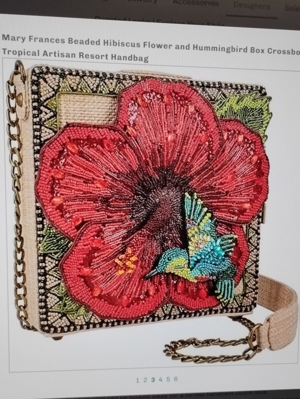 Mary Frances Straw Hummingbird Bag - Picture 3 of 6